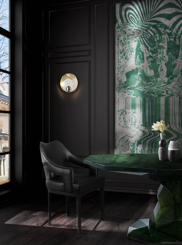 Faceted Design Dining Table for Dining Room