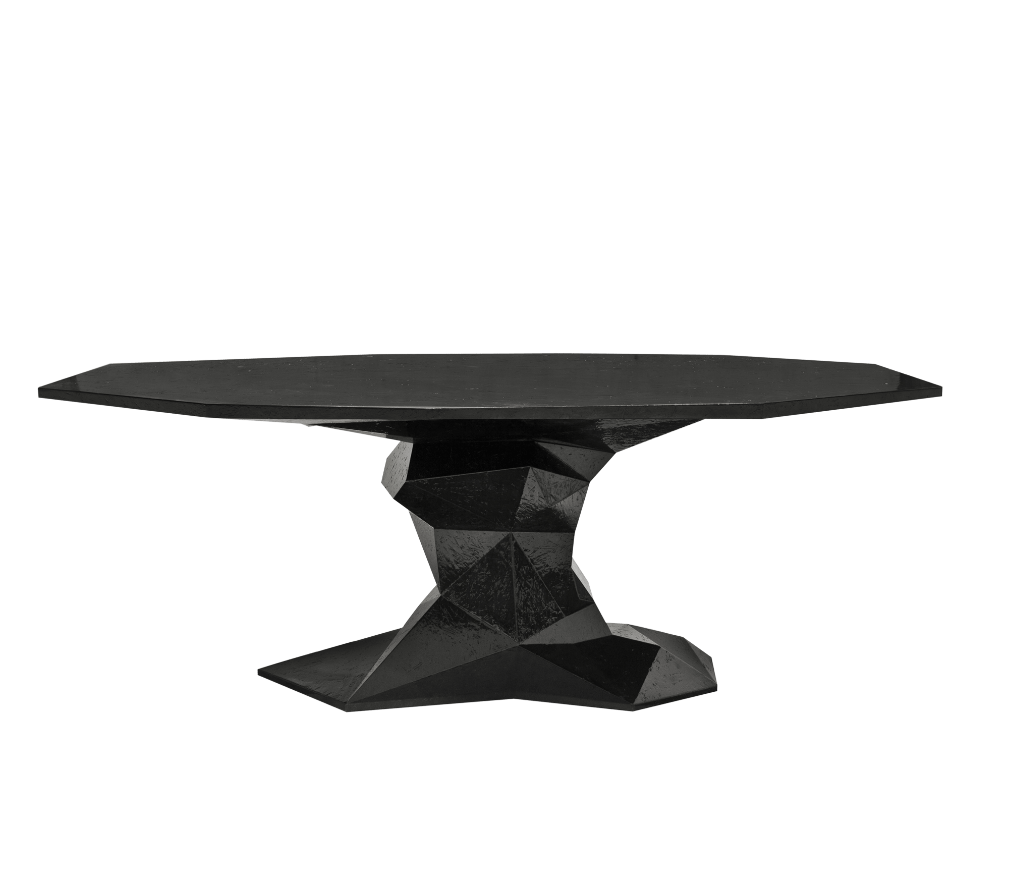 Faceted Design Dining Table for Dining Room