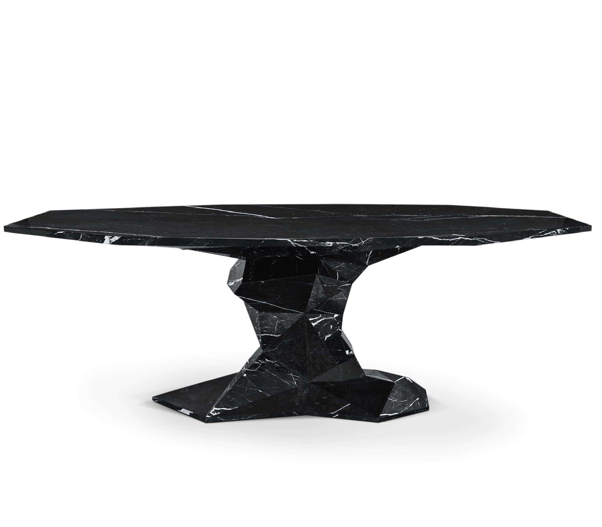 Faceted Design Dining Table for Dining Room