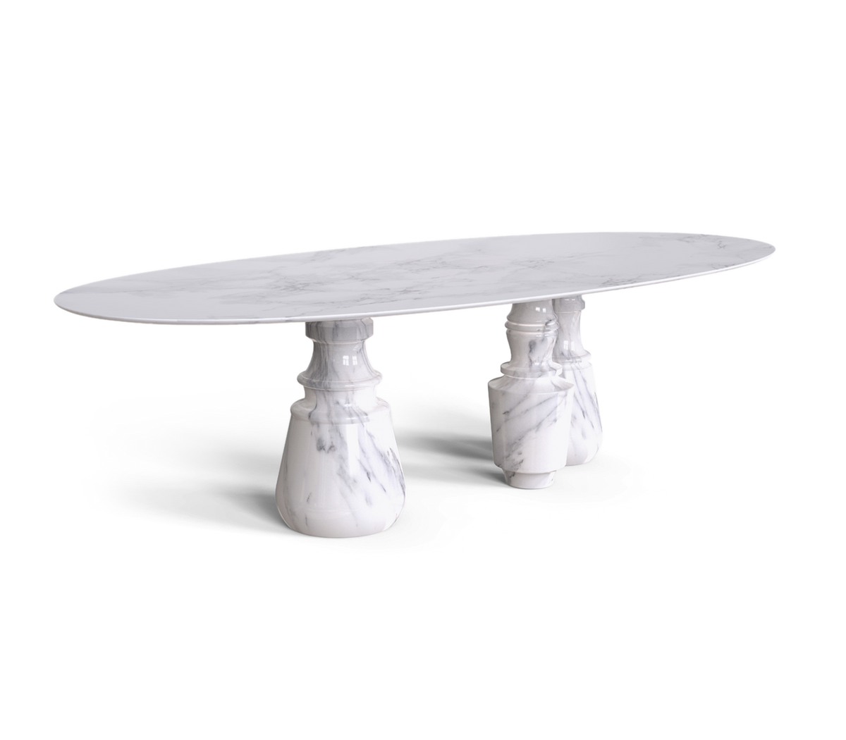 Pietra Oval XL Marble Dining Table