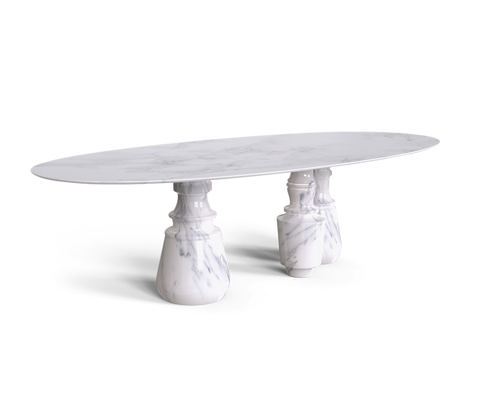 Pietra Oval XL Marble Dining Table