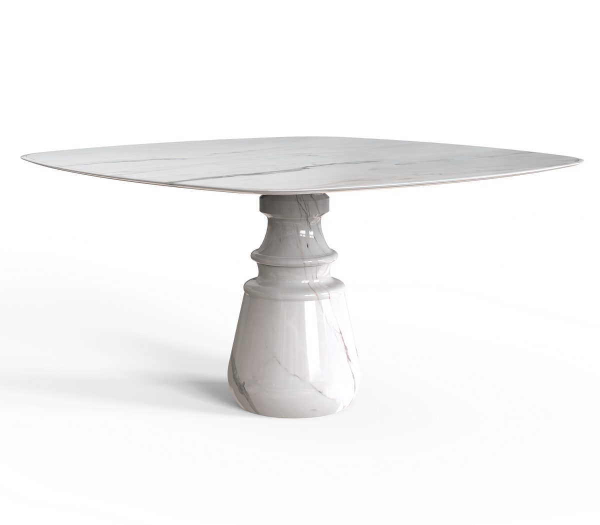 Pietra Square Marble Dining Table