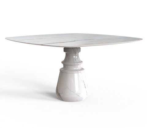 Pietra Square Marble Dining Table
