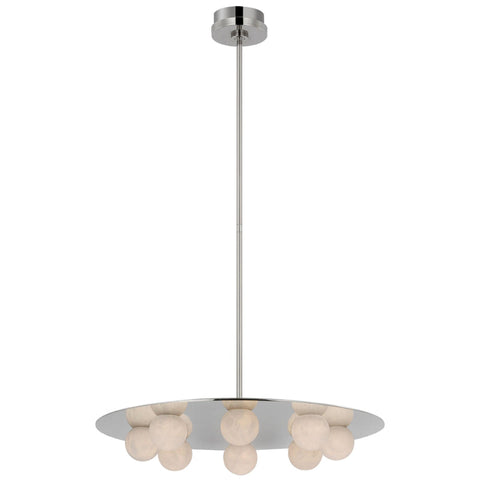 Kelly Wearstler Alabaster Pertica 24" Eight Light Chandelier