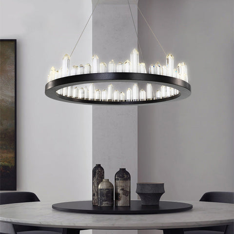 Housegent Leeti Crystal Round Chandelier