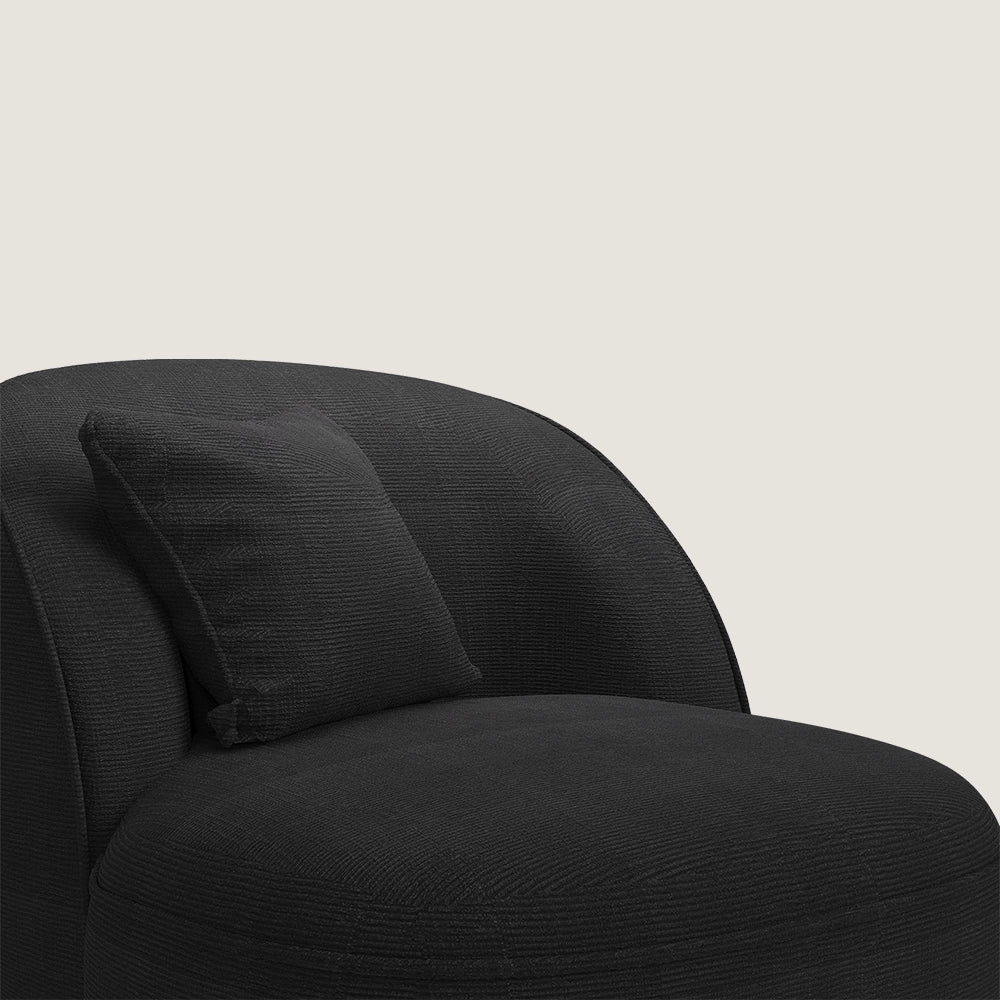 Angus Ⅱ Black Oversized Armchair