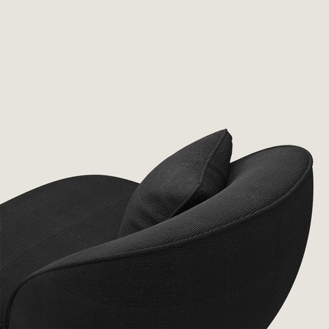 Angus Ⅱ Black Oversized Armchair