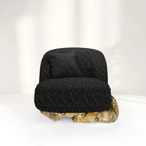 Angus Ⅱ Black Oversized Armchair