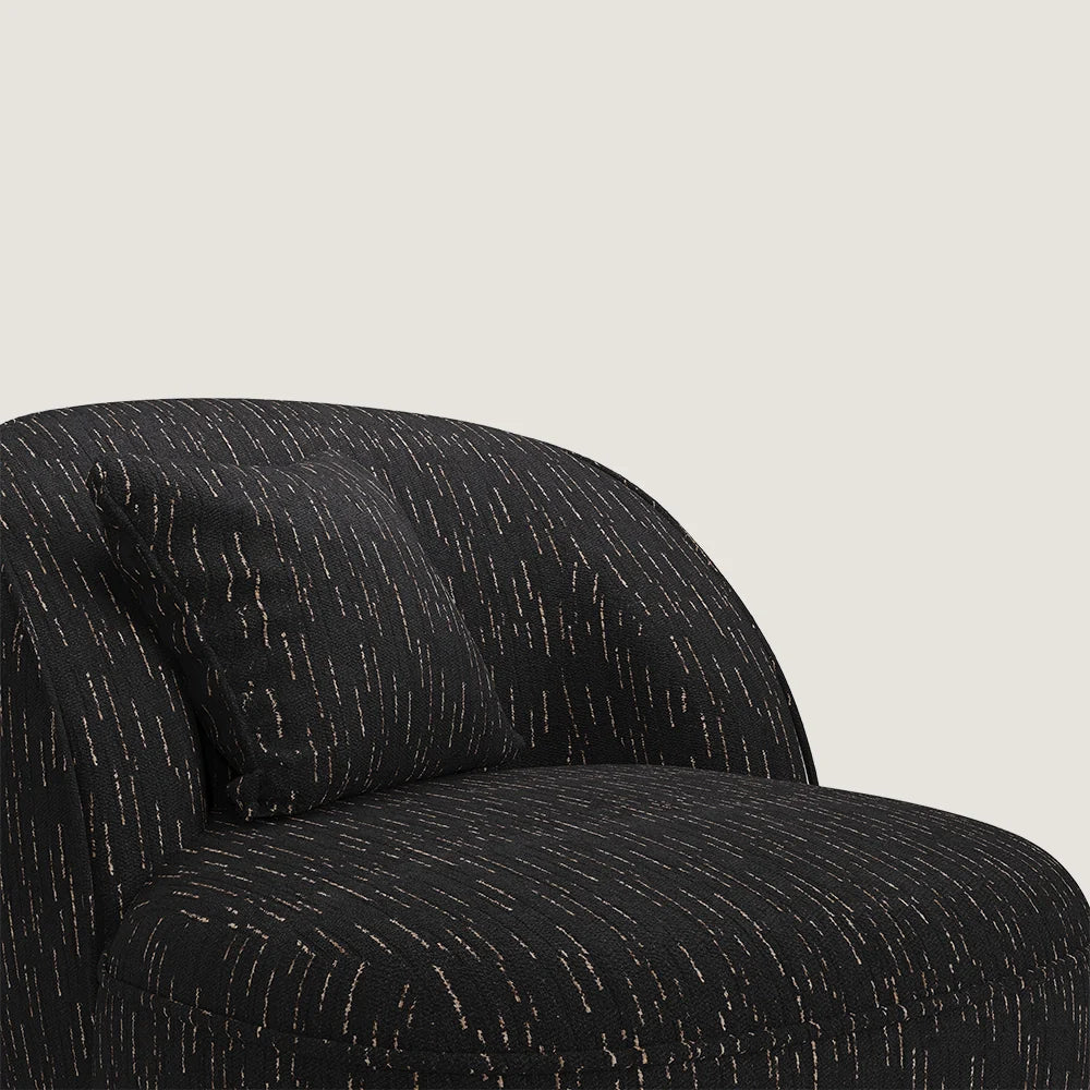 Angus Ⅱ Black Oversized Armchair