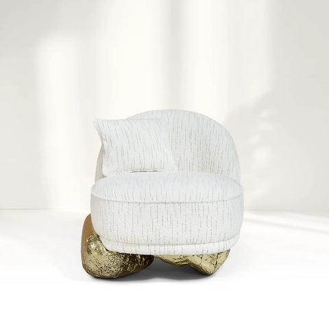 Angus Ⅱ White Oversized Armchair