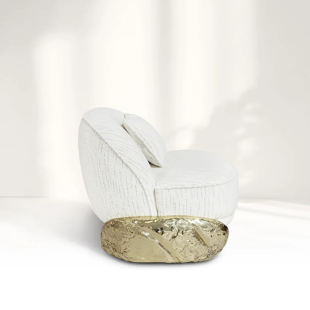 Angus Ⅱ White Oversized Armchair