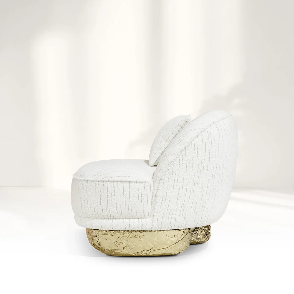 Angus Ⅱ White Oversized Armchair