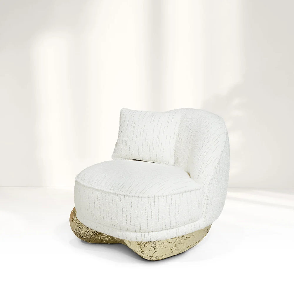 Angus Ⅱ White Oversized Armchair