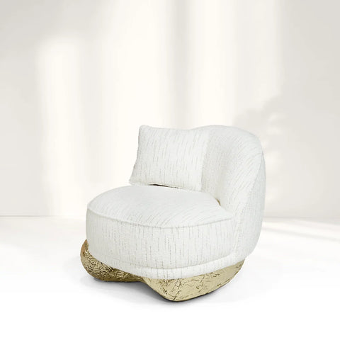 Angus Ⅱ White Oversized Armchair