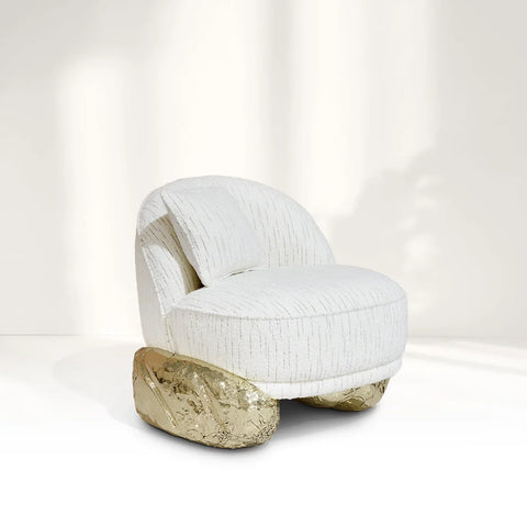 Angus Ⅱ White Oversized Armchair