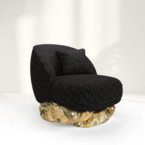 Angus Ⅰ Black Oversized Armchair