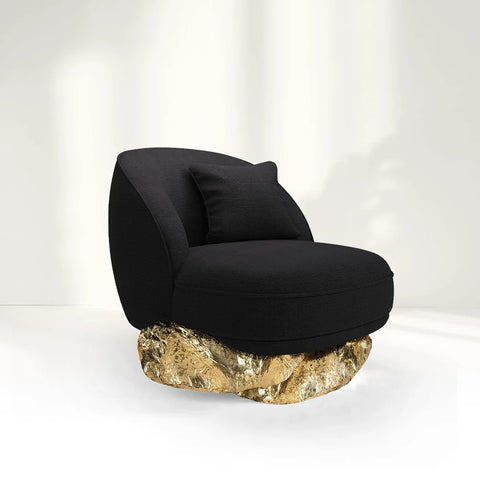 Angus Ⅰ Black Oversized Armchair