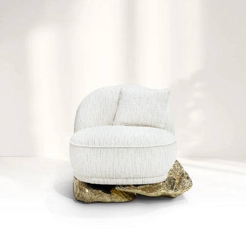 Angus Ⅰ White Oversized Armchair