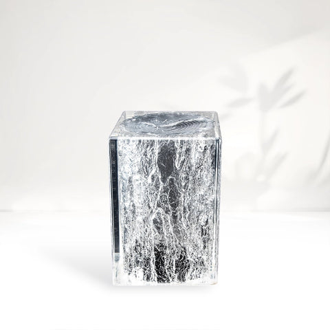 Arctic Geometric Acrylic Side Table