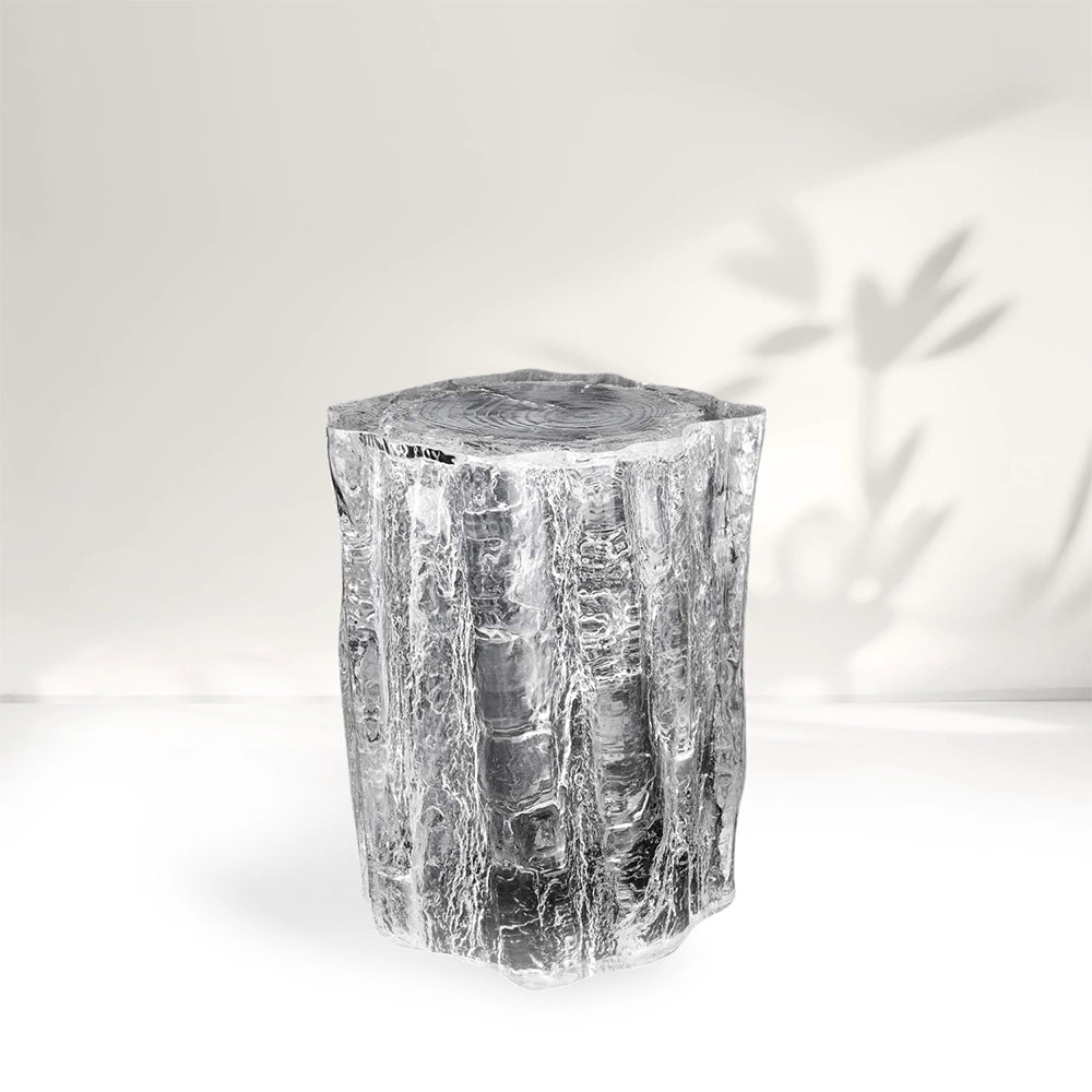 Arctic Ripple Acrylic Side Table