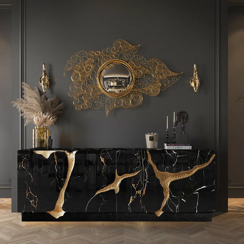 Between Canyons Modern Marble Sideboard Cabinet