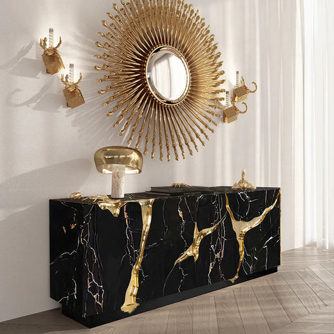 Between Canyons Modern Marble Sideboard Cabinet