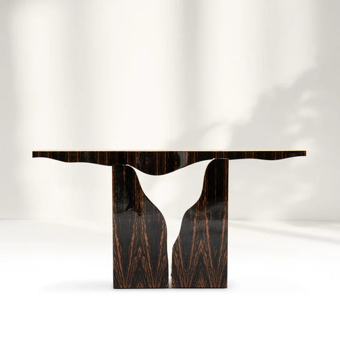 Between Canyons Wood Console Table