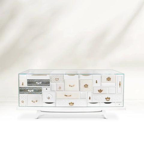 Mondrian White Sideboard