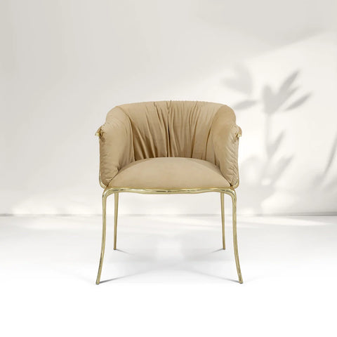 Reclining Gold Hand Chair