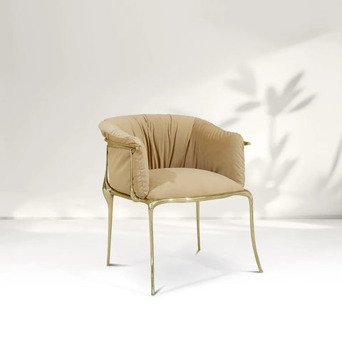 Reclining Gold Hand Chair