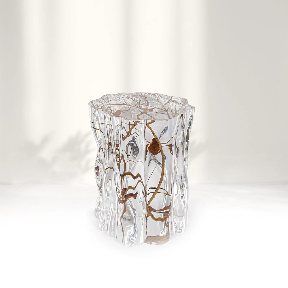 Branches Acrylic Stool Side Table - Ripple