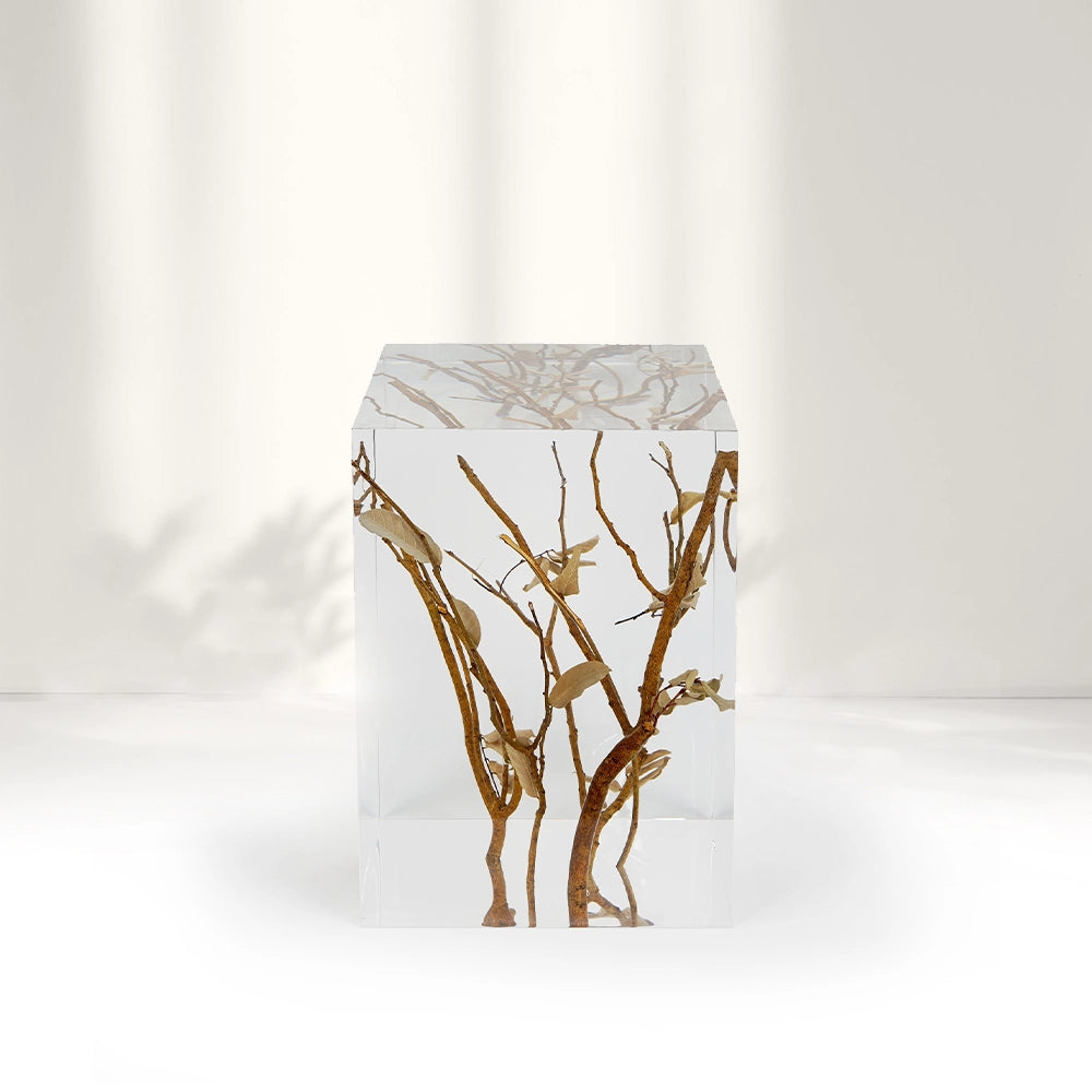 Branches Acrylic Stool Side Table