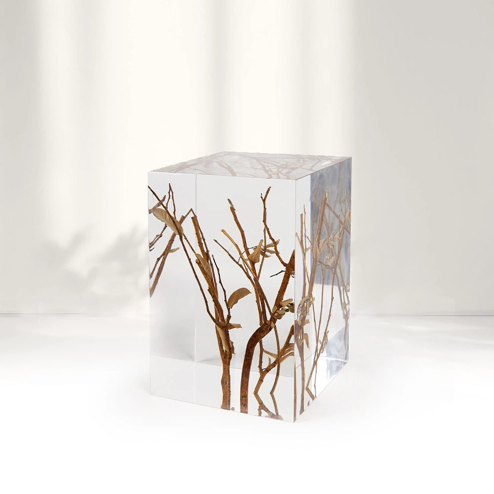 Branches Acrylic Stool Side Table