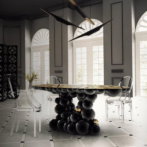 Bubble Boca Modern Round Dining Table