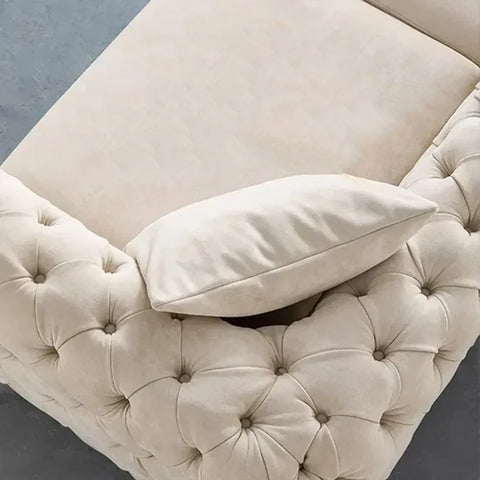 Chesterfield Cream Modern Sofa