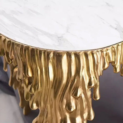 Direct Current Round Marble Dining Table