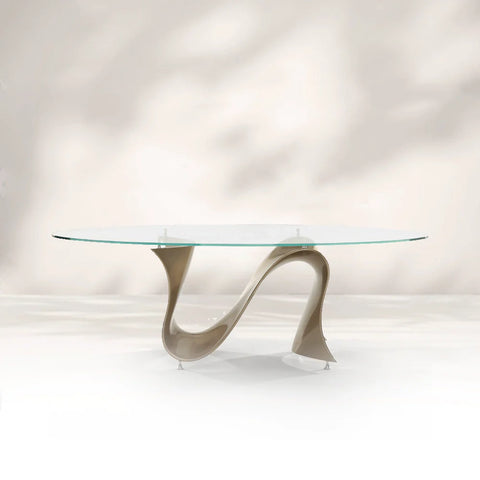 Drumbo Island Glass Dining Table