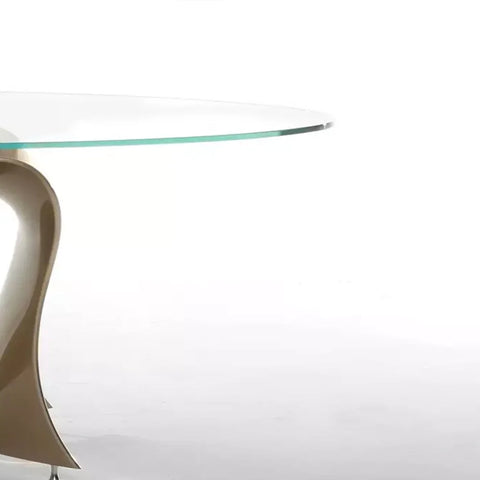 Drumbo Island Glass Dining Table