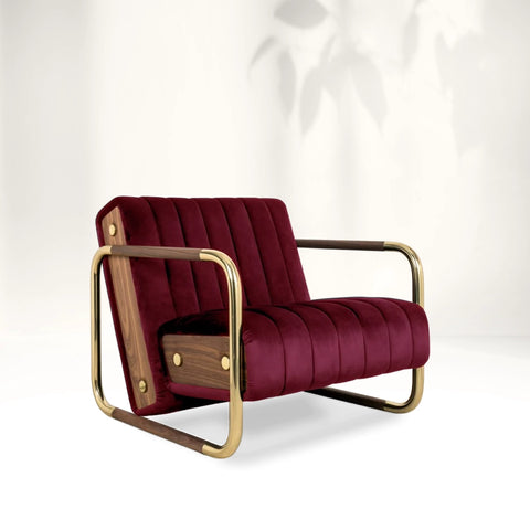 Essential Minelli Velvet Armchair