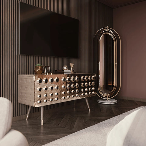 Essential Monocles Brass Sideboard