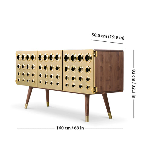 Essential Monocles Brass Sideboard