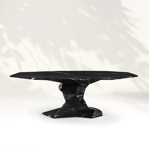 Geometric Marble Dining Table