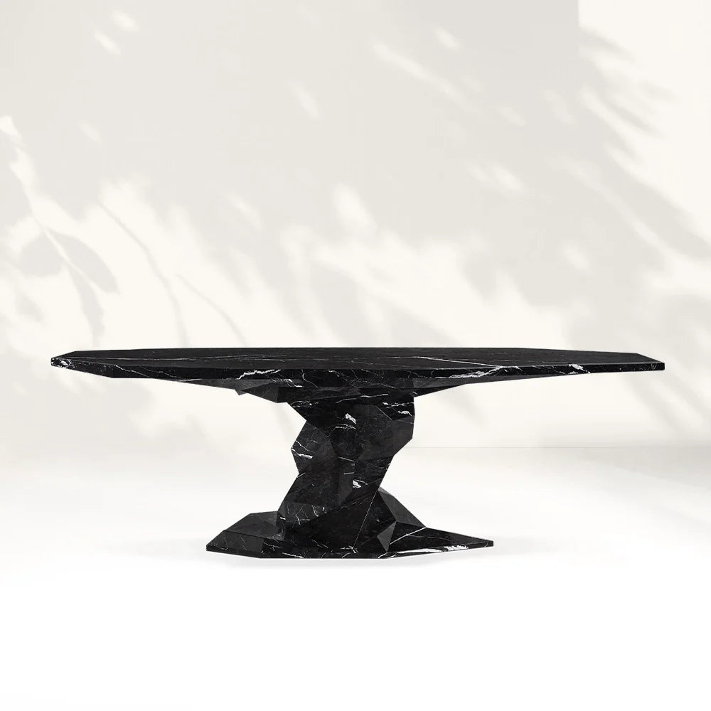 Geometric Marble Dining Table