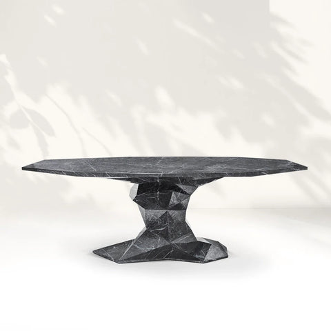 Geometric Marble Dining Table