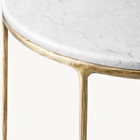 Giacometti Marble Demilune Console Table