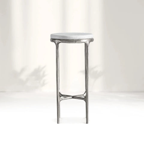 Giacometti Marble Round Side Table