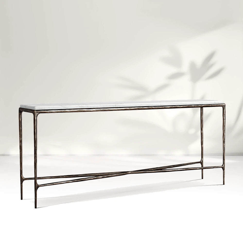 Giacometti Marble Square Console Table