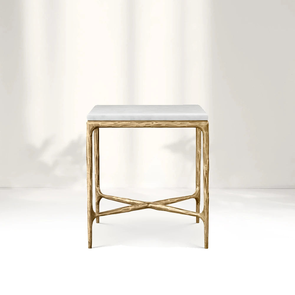 Giacometti Marble Square Side Table