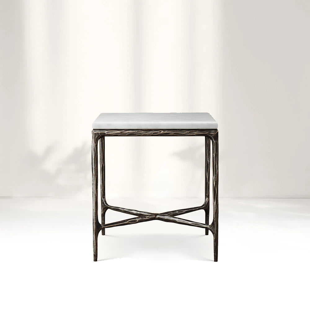 Giacometti Marble Square Side Table