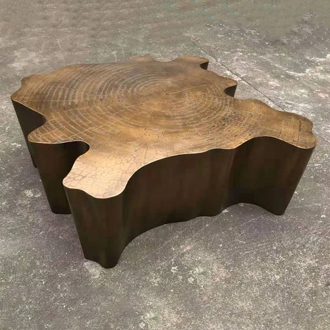 Growth Ring Solid Marble Coffee Tables